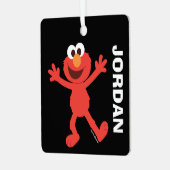 Sesamstraat | Gepersonaliseerde Elmo Metalen Ornament (Voorkant links)