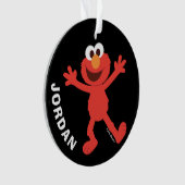 Sesamstraat | Gepersonaliseerde Elmo Ornament (voorkant)