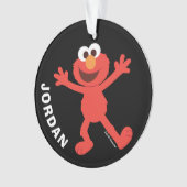 Sesamstraat | Gepersonaliseerde Elmo Ornament (voorkant)