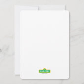 Sesamstraat | Gestreepte Baby verjaardag Kaart (Achterkant)