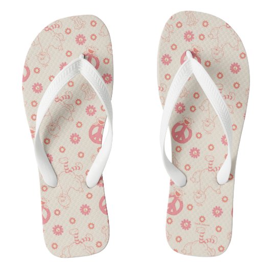 Sesamstraat | Goede Vibes Patroon Teenslippers (Voetbed)
