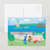Sesamstraat | Governors Island Scene Briefkaart (Voorkant / Achterkant)