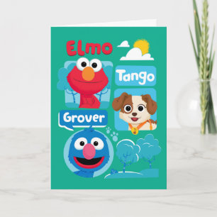 Sesamstraat   Grafisch park Elmo, Tango & Grover P Kaart