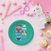 Sesamstraat | Grafisch park Elmo, Tango & Grover P Papieren Bordje (Feest)