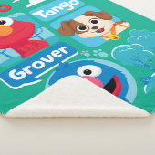 Sesamstraat | Grafisch park Elmo, Tango & Grover P Sherpa Deken (3/4)