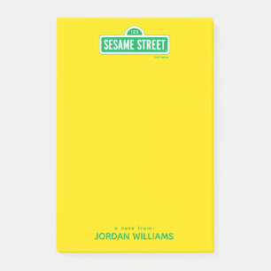 Sesamstraat   Groene Logo   Jouw namen toevoegen Post-it® Notes