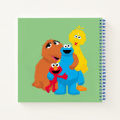 Sesamstraat | Groepsknuffel Notitieboek (Achterkant)