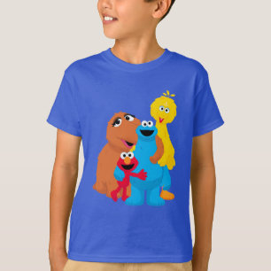 Sesamstraat Groepsknuffel T-shirt