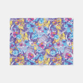 Sesamstraat| Groovy Dance-patroon Fleece Deken (Voorkant (Horizontaal))