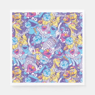 Sesamstraat   Groovy Dance Pattern Servet