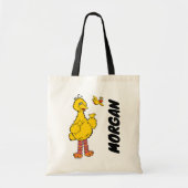 Sesamstraat | Grote vogel en kleine vogel | Naam t Tote Bag (Voorkant)
