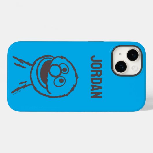 Sesamstraat | Grover Bright | Jouw namen toevoegen Case-Mate iPhone Case (Achterkant (horizontaal))