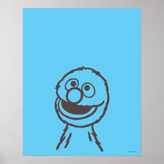 Sesamstraat | Grover Poster (Voorkant)