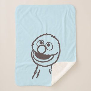 Sesamstraat   Grover Sherpa Deken