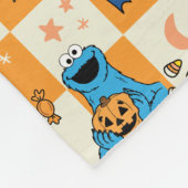 Sesamstraat Halloween geruit patroon Fleece Deken (Hoek)