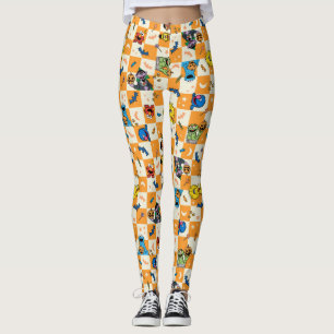 Sesamstraat Halloween geruit patroon Leggings