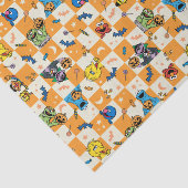 Sesamstraat Halloween geruit patroon Tissuepapier (Detail)