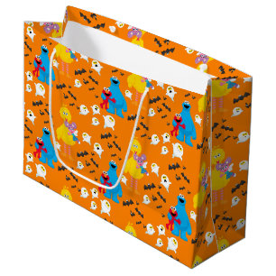 Sesamstraat Halloween vleermuizen en geesten patro Groot Cadeauzakje