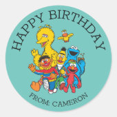  Sesamstraat | Happy Birthday Gift Label (Voorkant)