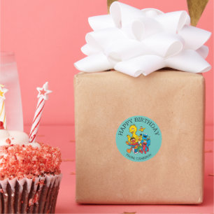  Sesamstraat   Happy Birthday Gift Label