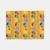 Sesamstraat herfstbladeren patroon fleece deken (Voorkant (Horizontaal))