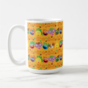 Sesamstraat herfstbladeren patroon koffiemok