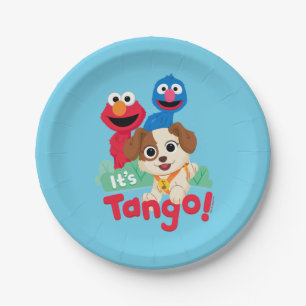 Sesamstraat   Het is Tango met Elmo & Grover Papieren Bordje