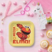 Sesamstraat | Het ontwerp van Mecha Builders Elmo Papieren Bordje (Feest)