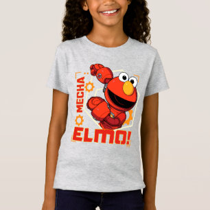 Sesamstraat Het ontwerp van Mecha Builders Elmo T-shirt