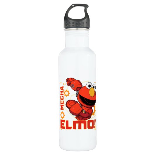 Sesamstraat | Het ontwerp van Mecha Builders Elmo Waterfles (Voorkant)
