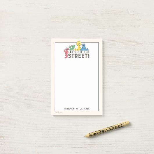 Sesamstraat | Jouw namen toevoegen Post-it® Notes (Op bureau)