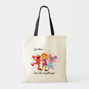 Sesamstraat   Julia, Elmo en Abby Dancing Tote Bag