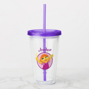 Sesamstraat   Julia Holding Feather Acryl Drinkbeker