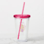 Sesamstraat | Julia Pink Heart Acryl Drinkbeker (Achterkant)