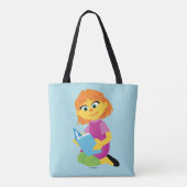Sesamstraat | Julia Reading a Book Tote Bag (Achterkant)