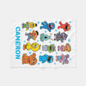 Sesamstraat Karakter Fleece Deken (Voorkant (Horizontaal))