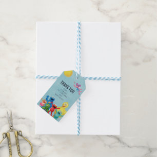 Sesamstraat Karakter Illustratie Dank u Cadeaulabel