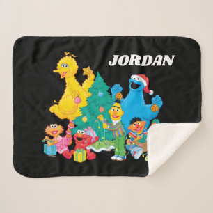 Sesamstraat   kerstcadeaus sherpa deken