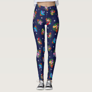 Sesamstraat Kerstmis - Grote Patroon Leggings