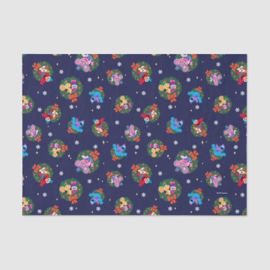 Sesamstraat Kerstmis - Grote Patroon Tissuepapier (Voorkant)