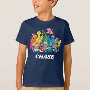 Sesamstraat Kerstmis met de Hele Gang T-shirt