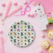 Sesamstraat Kerstmis Snowflake Patroon Papieren Bordje (Feest)