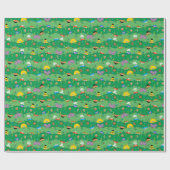 Sesamstraat kerstverlichting patroon cadeaupapier (Vlak)