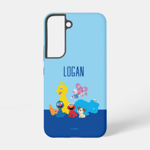 Sesamstraat   Kleurrijke Sesamstraat Vrienden Samsung Galaxy Hoesje