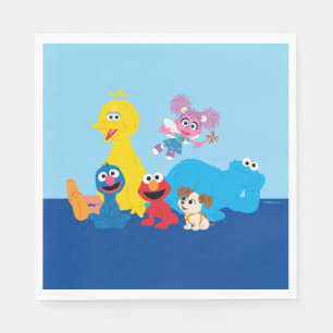 Sesamstraat Kleurrijke Sesamstraat Vrienden Servet