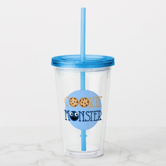 Sesamstraat | Koekjesmonster Acryl Drinkbeker (Voorkant)