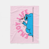 Sesamstraat | Koekjesmonster geniet van het leven Fleece Deken (Voorkant)