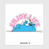 Sesamstraat | Koekjesmonster geniet van het leven Sticker (Vel)