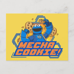 Sesamstraat   Koekjesmonster Mecha Cookie. Briefkaart