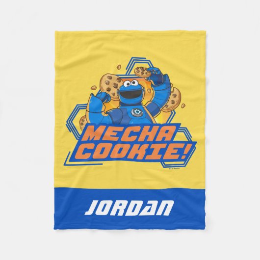 Sesamstraat | Koekjesmonster Mecha Cookie. Fleece Deken (Voorkant)